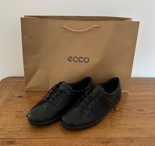 Buy & Sell Stoke Heath Bromsgrove - Photos for Ecco Shoes, Black Leather, size 38 (5-5.5)