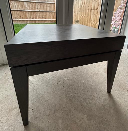 Buy & Sell Stoke Heath Bromsgrove - Photos for Side Table, Brown Wood, Heavy Duty!