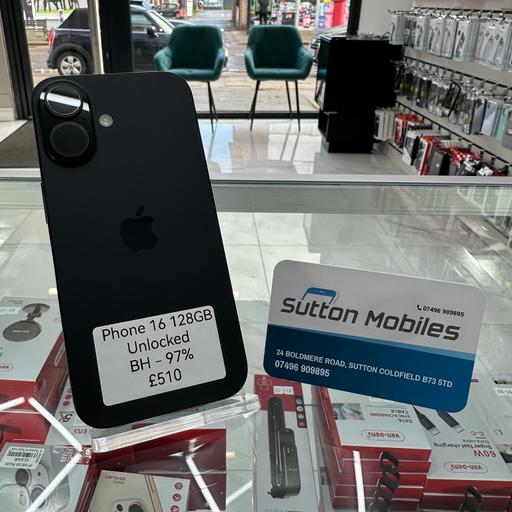 Buy & Sell Sutton Coldfield Birmingham - Photos for iPhone 16 128GB 97% 🔋 Unlocked