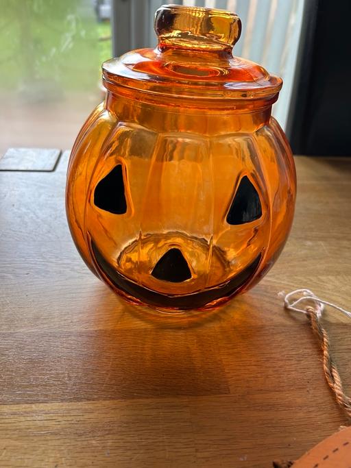 Buy & Sell Castle Vale Birmingham - Photos for Halloween glass pumpkin jar & door wreath.
