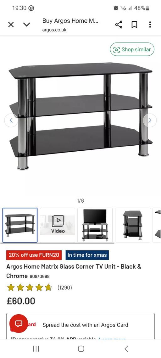 Buy & Sell Netherton Dudley - Photos for BLACK GLASS TV STAND