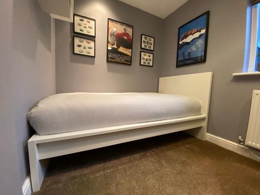 Buy & Sell Nuncargate Ashfield - Photos for IKEA Malm single bed in white