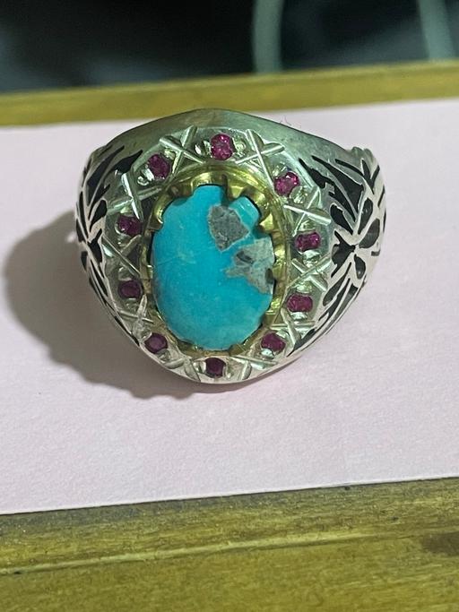 Buy & Sell Enfield Wash Enfield - Photos for Turquoise & Ruby silver ring