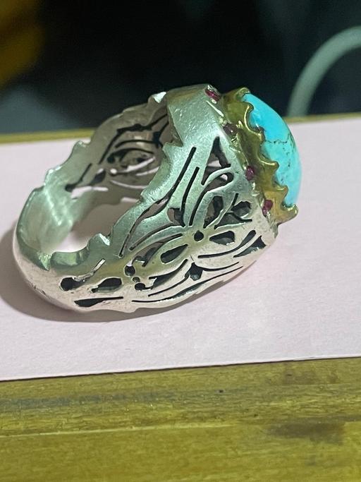 Buy & Sell Enfield Wash Enfield - Photos for Turquoise & Ruby silver ring