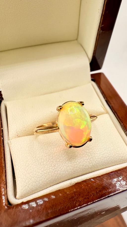 Buy & Sell Harrow on the Hill North West London - Photos for Fiery Opal 9ct Gold Solitaire Ring