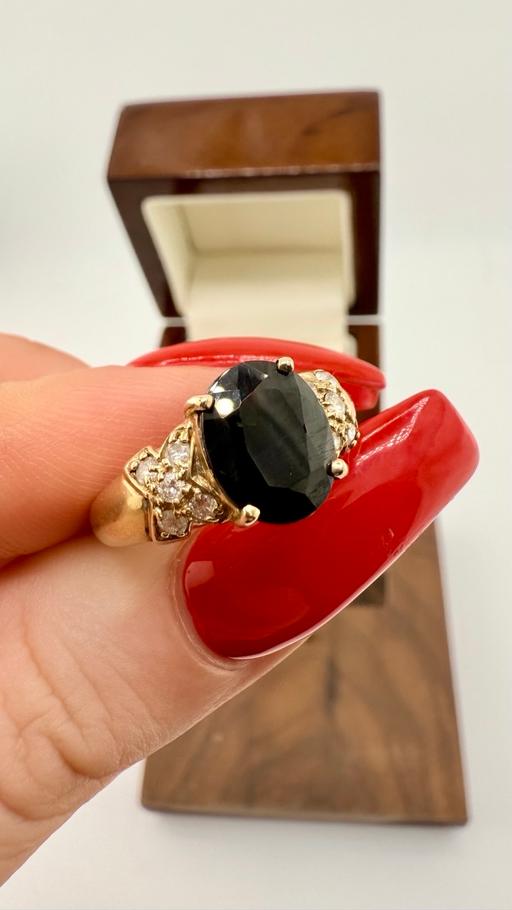 Buy & Sell Harrow on the Hill North West London - Photos for Sapphire and .25ct Diamond 9ct Gold Ring