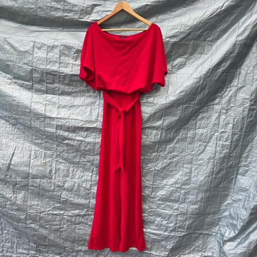 Buy & Sell Amblecote Dudley - Photos for Lipsy Red Blouson Wide Leg Jumpsuit UK 12 New