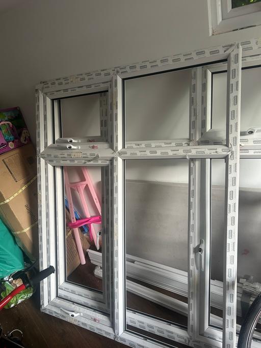 Buy & Sell Stechford Birmingham - Photos for 2 x LARGE UPVC White euro cell windows NEW