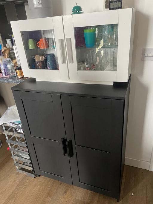 Buy & Sell East India East London - Photos for White and black storage cabinet