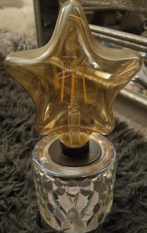 Buy & Sell Clayton West Kirklees - Photos for Glass Star Bedside Lamp