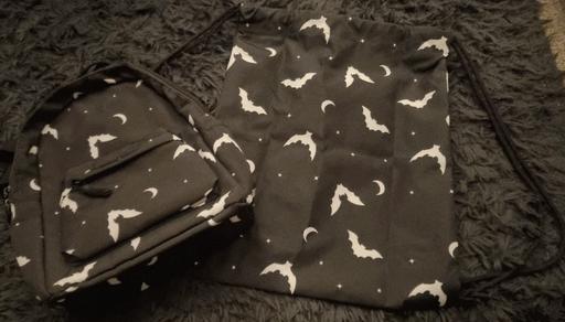 Buy & Sell Clayton West Kirklees - Photos for Black and White Bat Mini Rucksack and Bag
