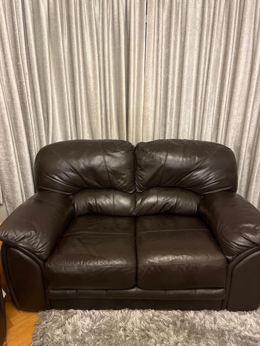 Buy & Sell West Heath South East London - Photos for 2 seater leather sofa 160cm wide x 94cm high