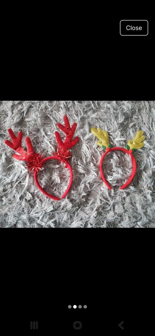 Buy & Sell Elworth Cheshire East - Photos for 2 pairs of reindeer antlers headbands new