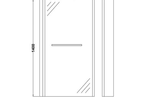 Buy & Sell Hampton-in-Arden Solihull - Photos for Fixe brushed brass shower screen with rail