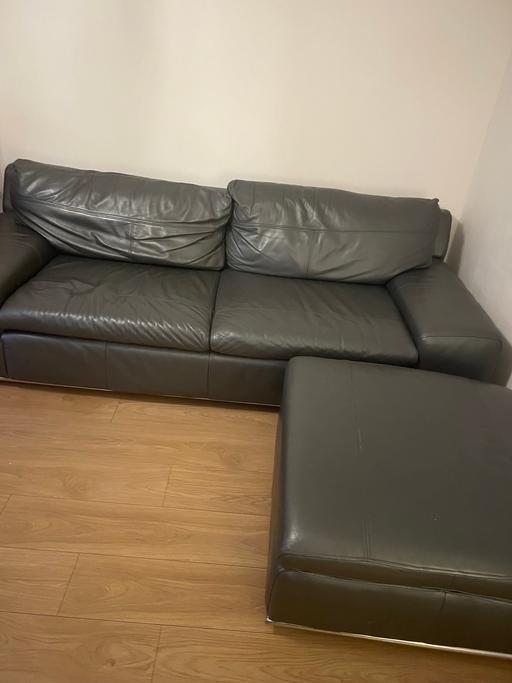 Buy & Sell Enfield North London - Photos for Dark grey leather sofas
