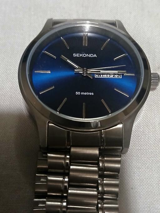 Buy & Sell Moseley Village Wolverhampton - Photos for Silver Sekonda Blue Dial Watch | Stainless