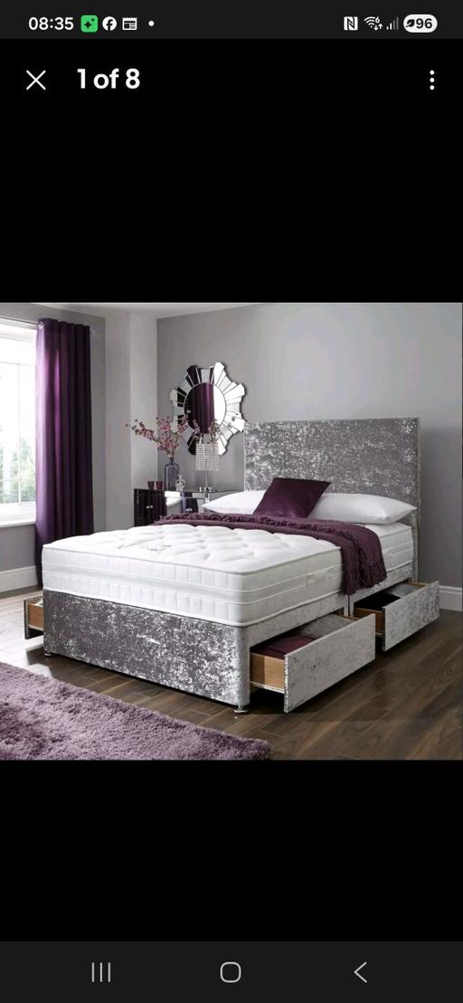 Buy & Sell Prescot Knowsley - Photos for crushed velvet double bed