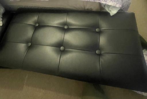 Buy & Sell East India East London - Photos for Black faux leather storage bench
