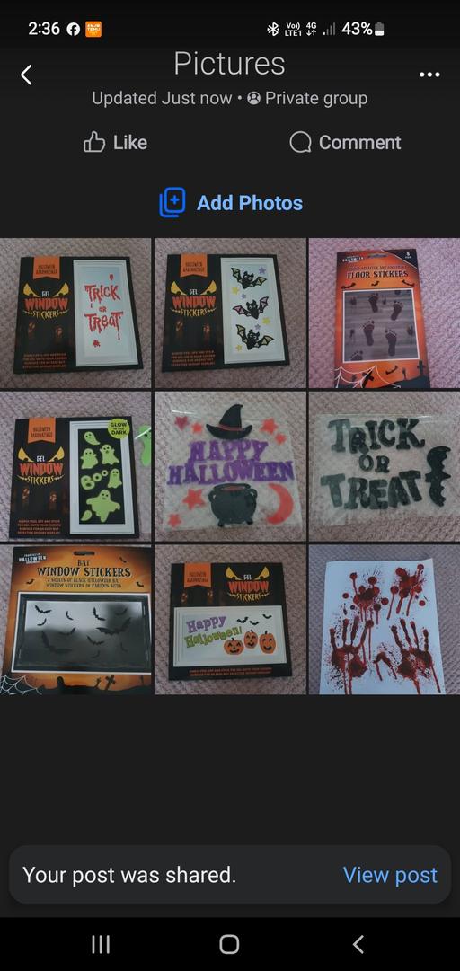 Buy & Sell Stainforth Doncaster - Photos for halloween window sticker bundle