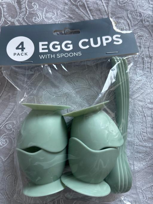 Buy & Sell Dovecot Knowsley - Photos for 4 egg cups with spoons. New