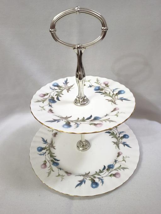 Buy & Sell Hall Green Birmingham - Photos for ROYAL ALBERT BRIGADOON 2 TIER CAKE STAND.