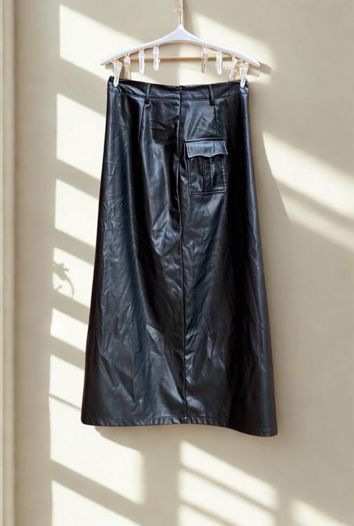 Buy & Sell Southampton International Airport Eastleigh - Photos for Black Faux Leather Midi Skirt