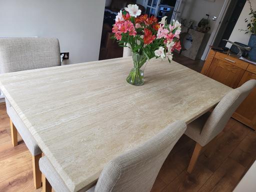 Buy & Sell Whitby North Yorkshire - Photos for Italian marble dining table & 4 chairs