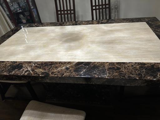 Buy & Sell Chadwell Heath Redbridge - Photos for Marble dinning table with 6 chairs