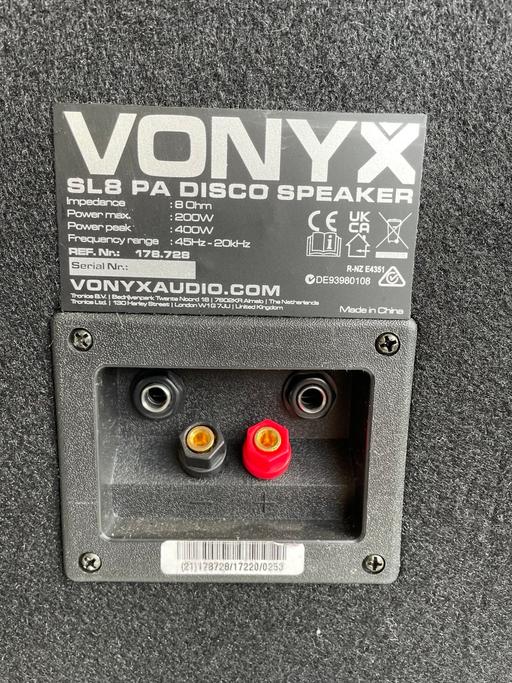 Buy & Sell Rednal Birmingham - Photos for Pair Vonyx sl8 inch speakers. DJ. Disco