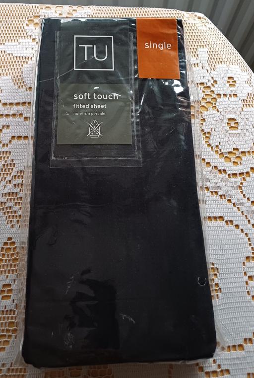 Buy & Sell Wingate County Durham - Photos for Black Single Fitted Sheet none iron