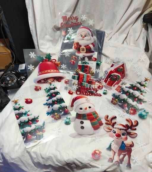 Buy & Sell Thornaby Stockton-on-Tees - Photos for 8 pcs 3D Christmas window stickers 11x8 inche