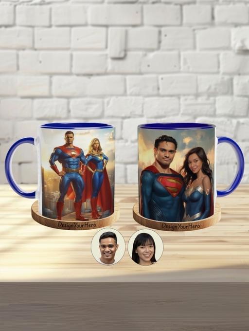 Buy & Sell Kennington South East London - Photos for Personalised Superhero Couple Mug