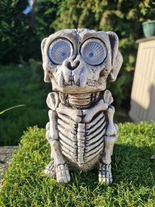 Buy & Sell Great Doddington North Northamptonshire - Photos for HEAVY SKELETON SOLAR DOG ORNMENT GARDEN