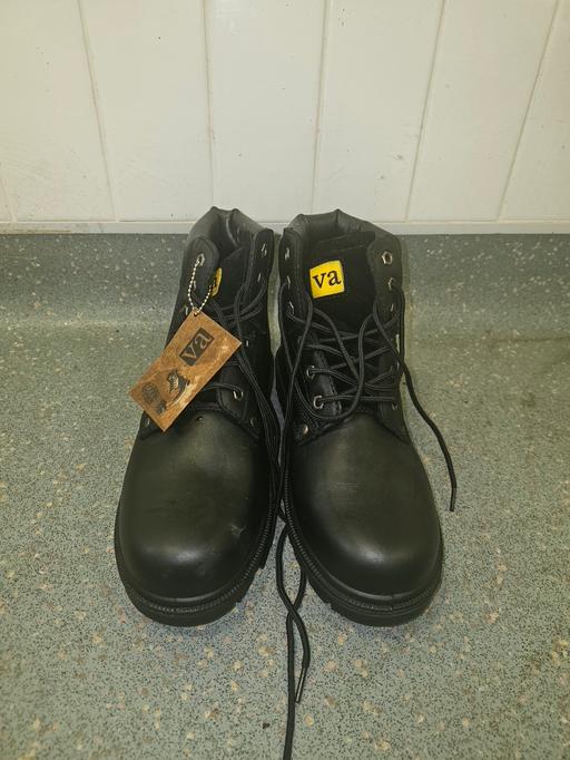 Buy & Sell Wapping East London - Photos for Mens Leather Ankle Safety Boots Lace Up Steel