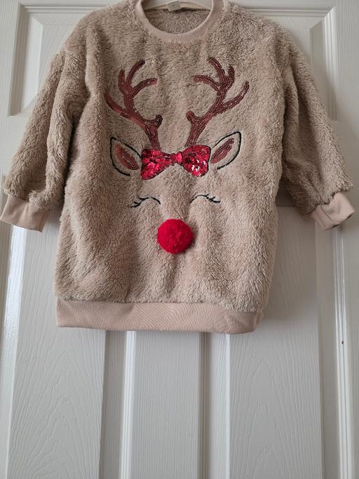 Buy & Sell Blackpool Town Centre Blackpool - Photos for Fluffy Reindeer top age 5 yrs NEW