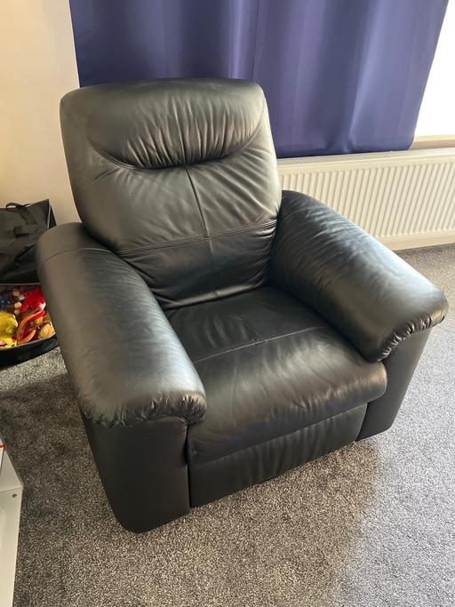 Buy & Sell Walsall Wood Walsall - Photos for Swivel manual recliner arm chair and stool