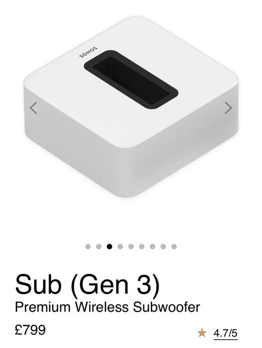 Buy & Sell Beckenham Bromley - Photos for Sonos Sub gen 3