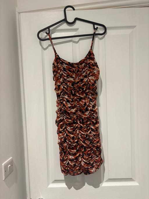 Buy & Sell Broomhall Sheffield - Photos for Patterned Ruched Minidress PLT