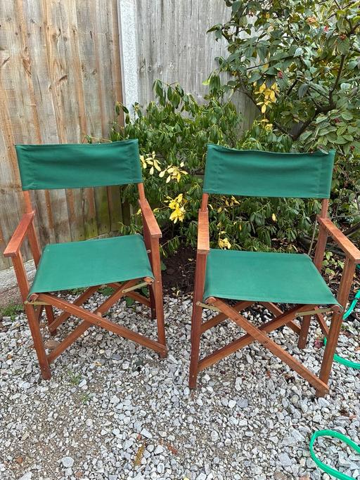 Buy & Sell Lye Dudley - Photos for Two Folding Canvas Deckchairs