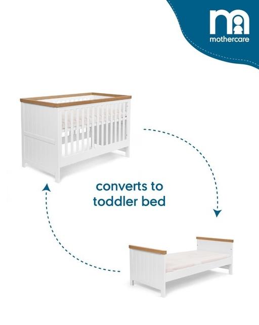 Buy & Sell Kingswinford Dudley - Photos for Mothercare Lulworth Cot Bed Classic - White