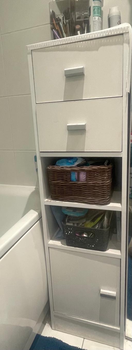 Buy & Sell East India East London - Photos for White Bathroom Storage Cabinet