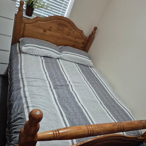 Buy & Sell Walsall Town Centre Walsall - Photos for Wooden Double Bed and Mattress