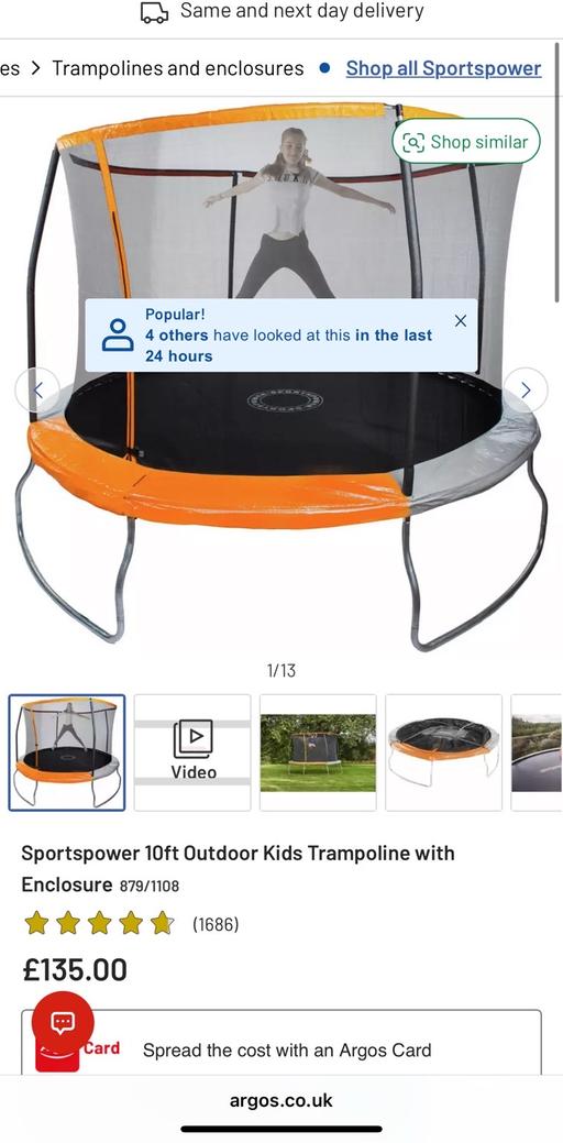 Buy & Sell Higher Tranmere Wirral - Photos for 10ft trampoline brand new in box