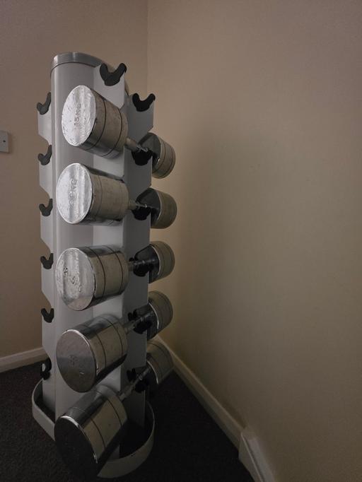 Buy & Sell Werrington Peterborough - Photos for Dumbbells set with rack.