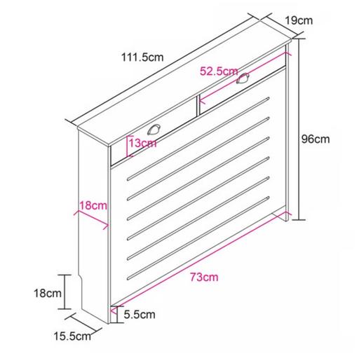 Buy & Sell Ealing West London - Photos for Radiator Cover with Drawers