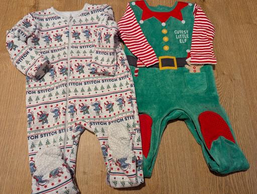Buy & Sell Weoley Castle Birmingham - Photos for 12-18 months baby xmas sleepsuits x2