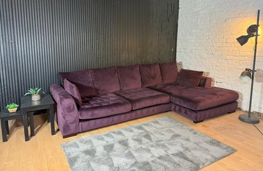 Buy & Sell Irlams O`Th`Height Salford - Photos for DFS Purple Plush Corner Sofa+Armchair