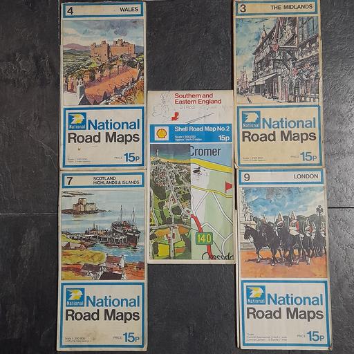 Buy & Sell Preston South Ribble - Photos for VINTAGE SHELL / NATIONAL ROAD MAPS