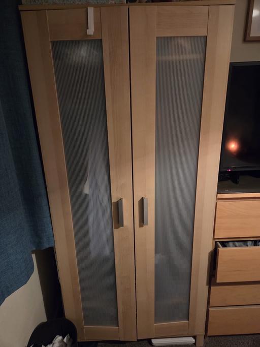 Buy & Sell Church Langley Harlow - Photos for 2 door wood effect wardrobe with inside shelf