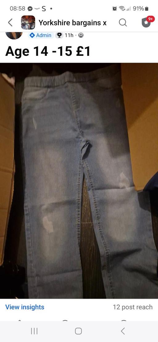 Buy & Sell Pellon Calderdale - Photos for age 14-15 jean